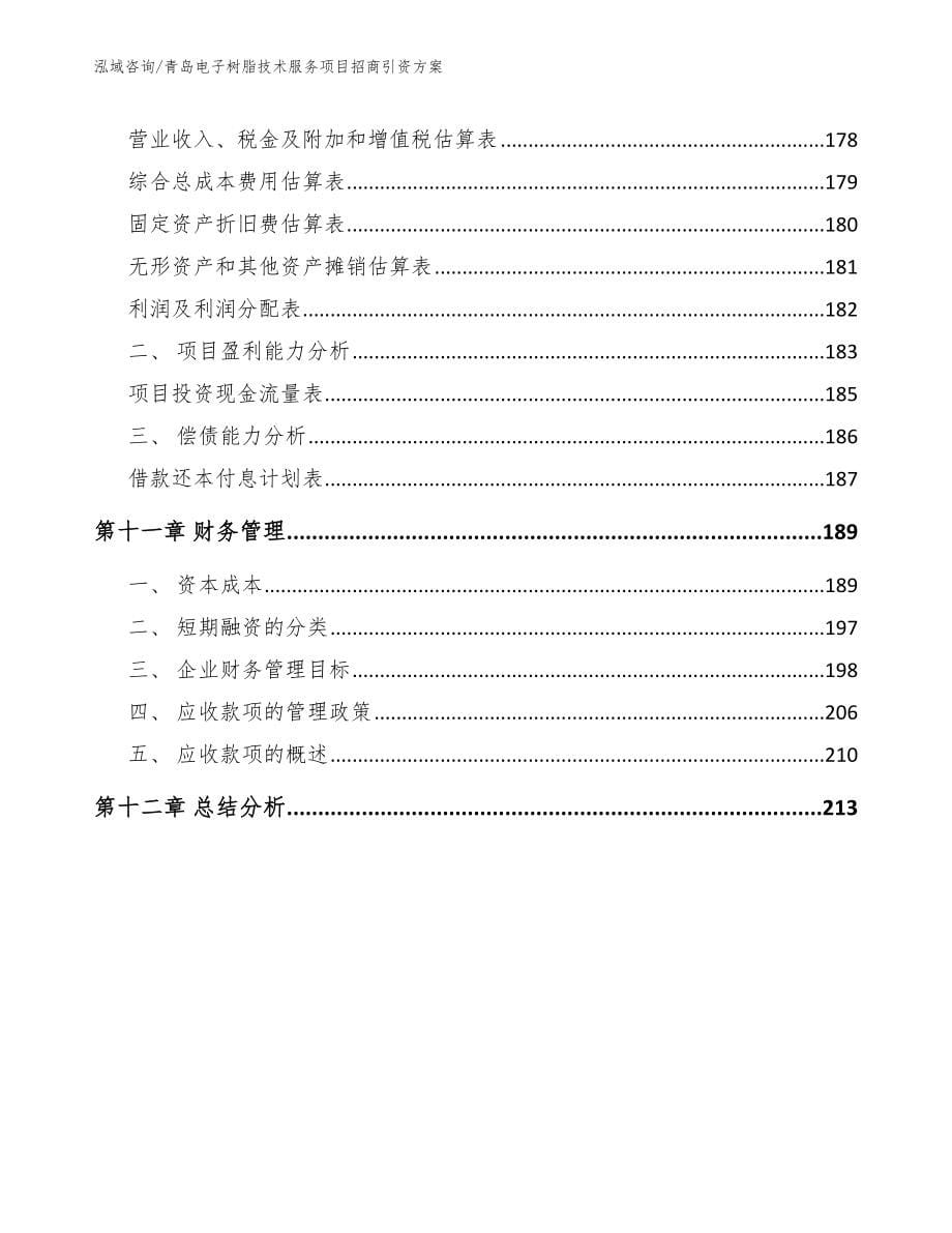 青岛电子树脂技术服务项目招商引资方案范文参考_第5页