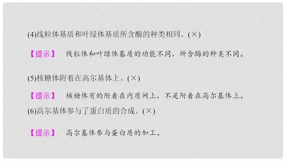 高三生物一轮复习 第2单元 细胞器系统内的分工合作课件 新人教版必修1_第5页