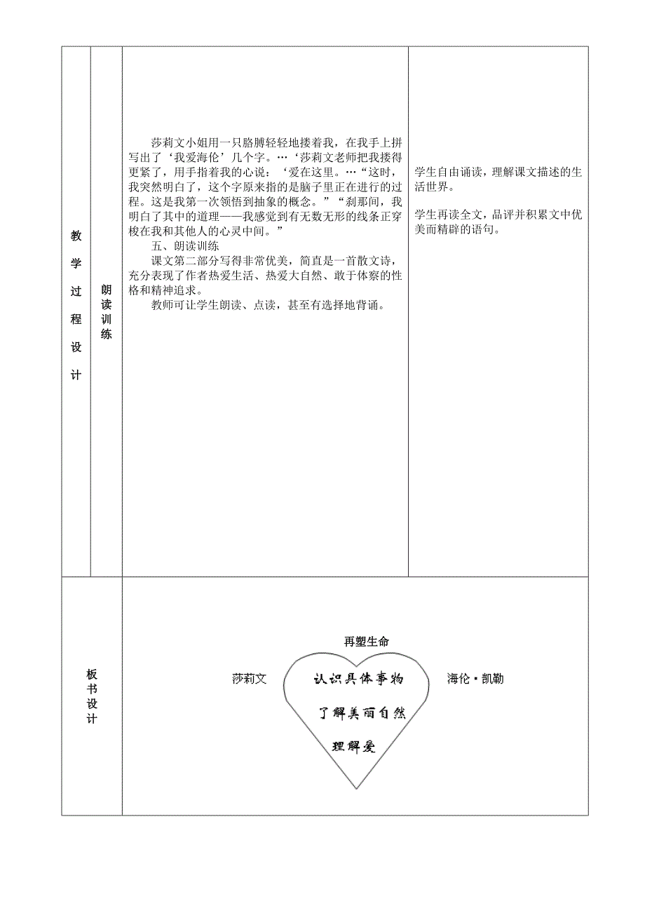 《再塑生命》表格式教案_第3页