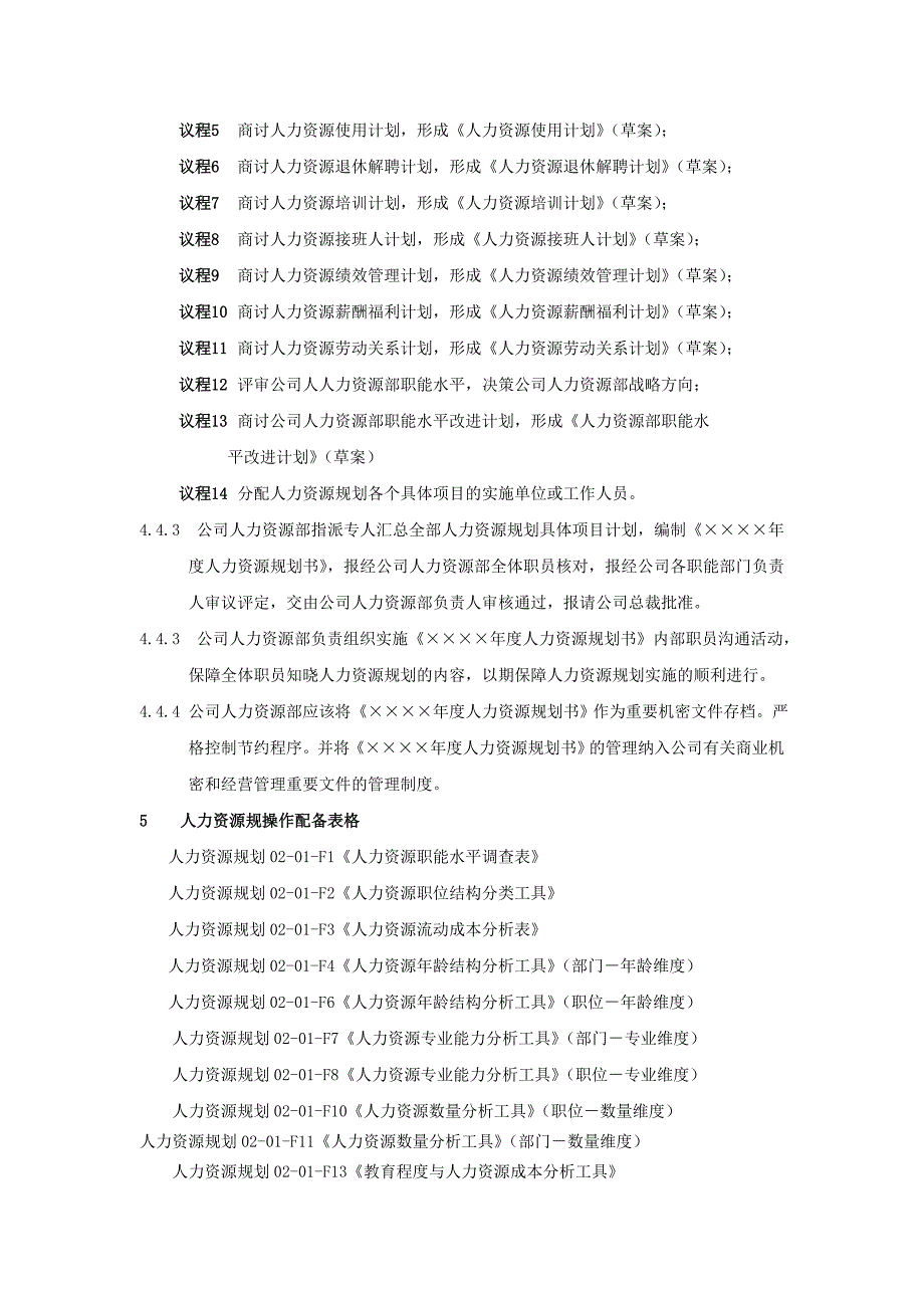 公司人力资源规划管理_第4页