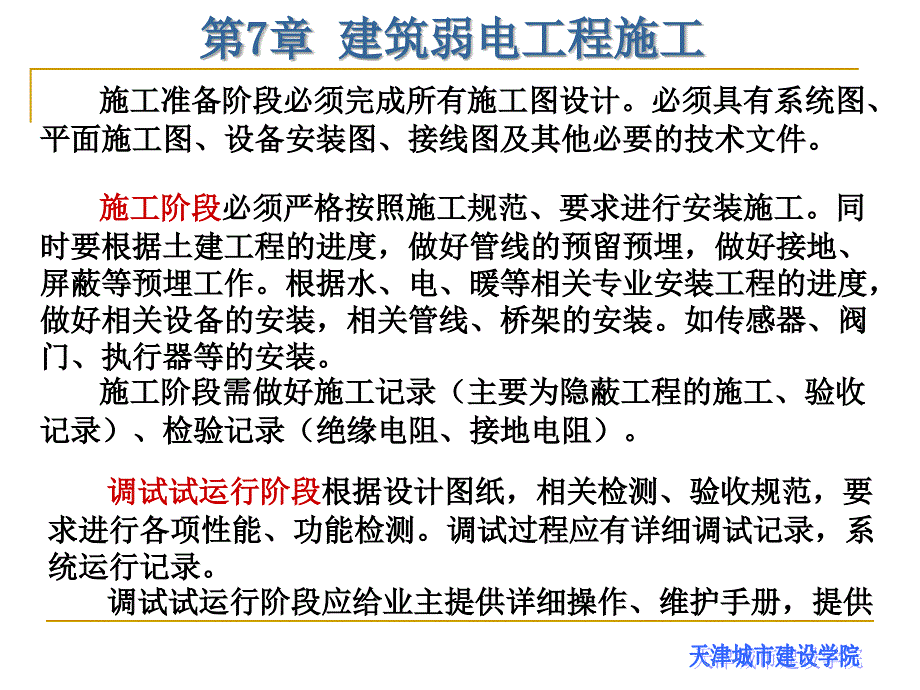 建筑电气工程施工技术ppt第章 建筑弱电工程施工_第4页