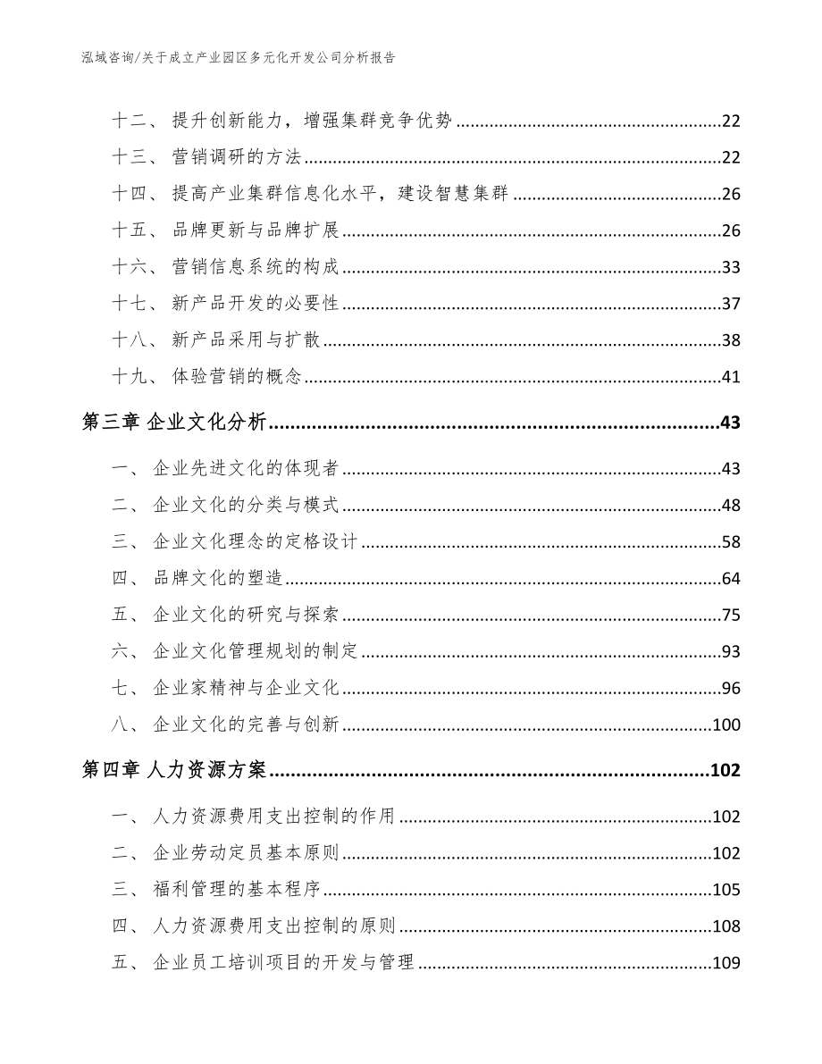 关于成立产业园区多元化开发公司分析报告_第3页