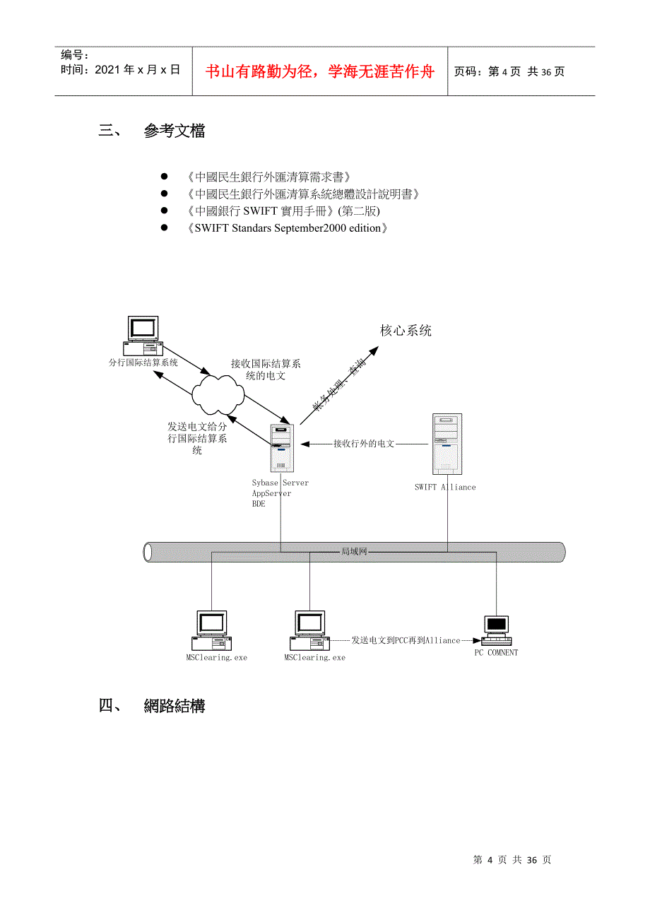 (繁体)XX银行外汇清算系统详细设计方案_第4页