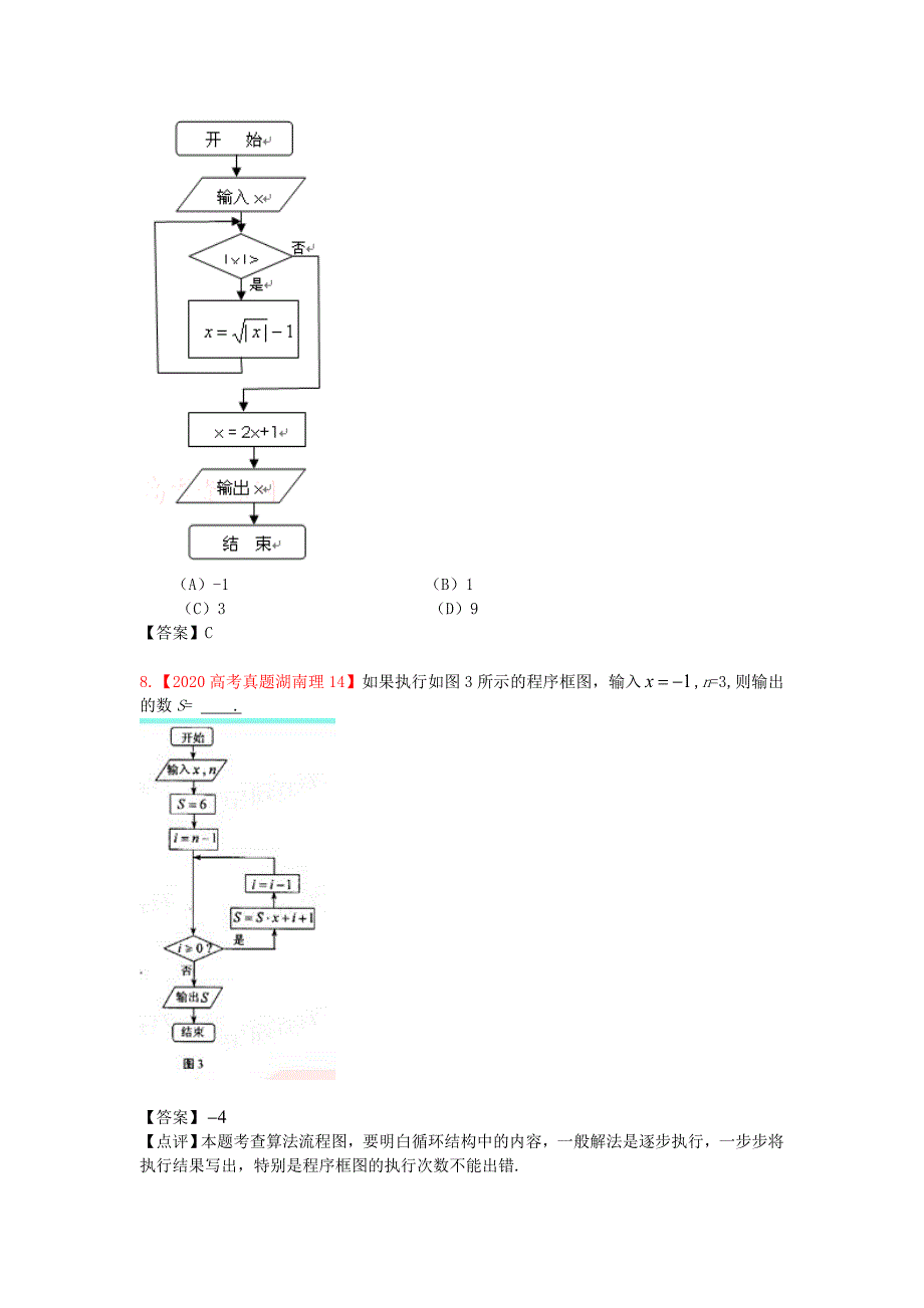 2020年高考数学真题汇编 15：程序框图 理（通用）_第4页