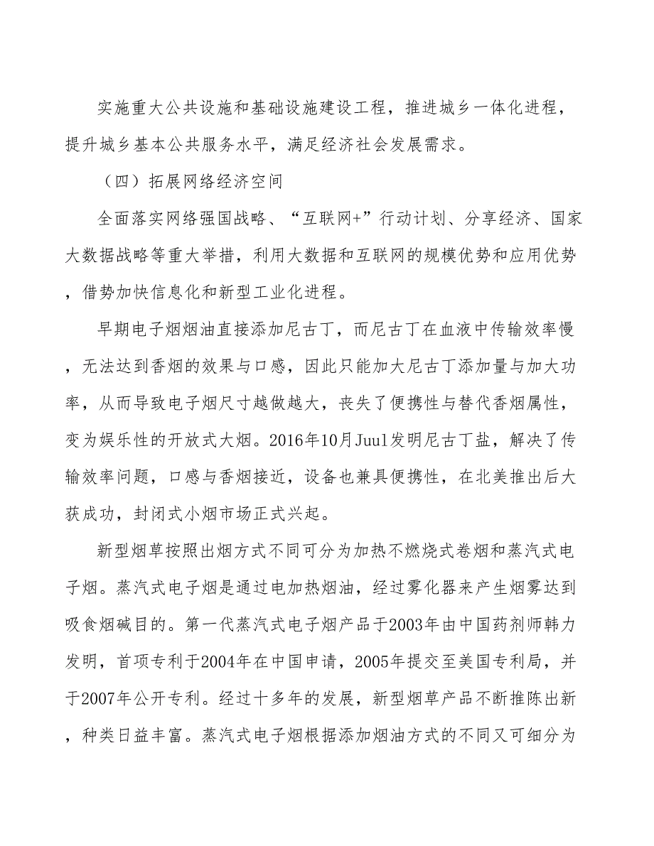 电子烟项目投资计划与经济效益分析_第2页