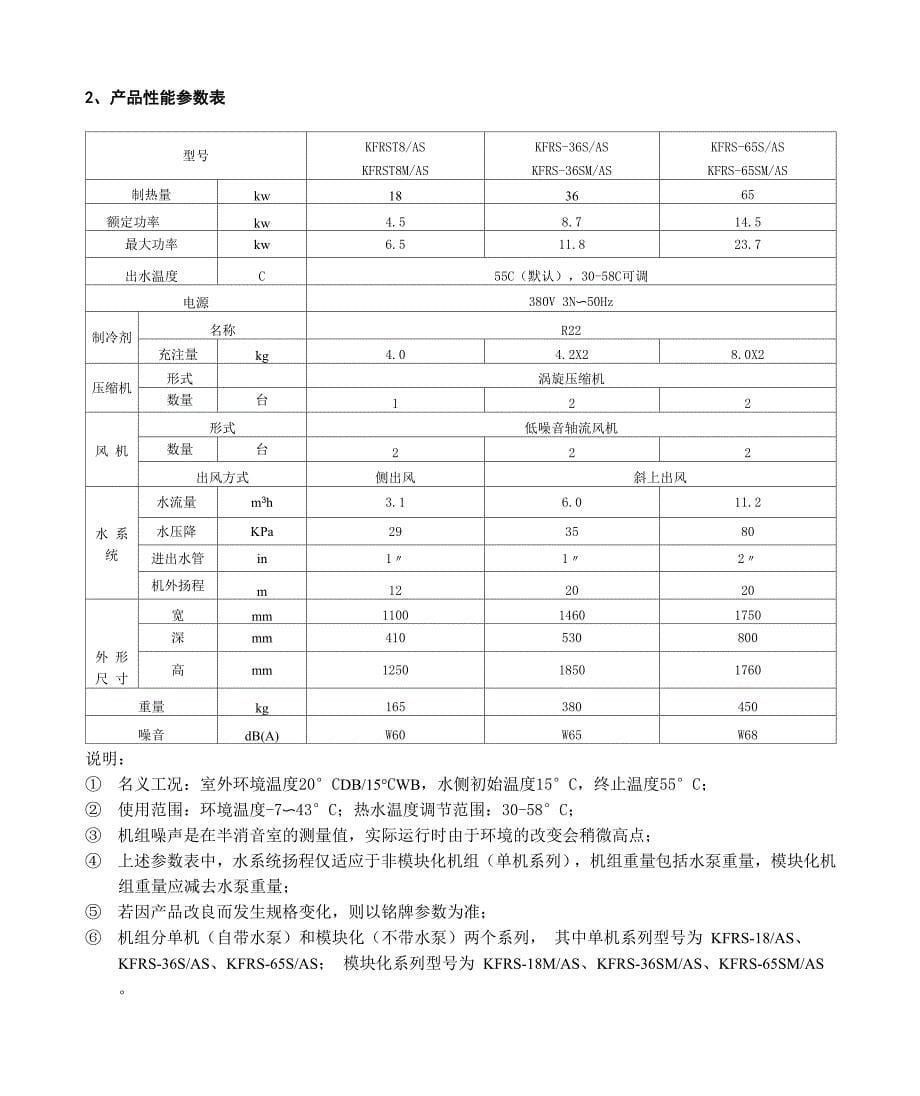 02RS系列循环型空气能热泵热水机组_第5页