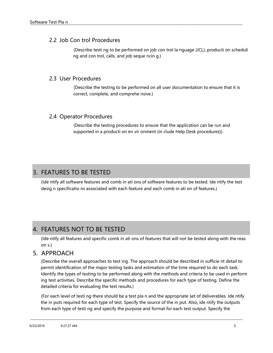 软件测试计划模板-英文版_第4页