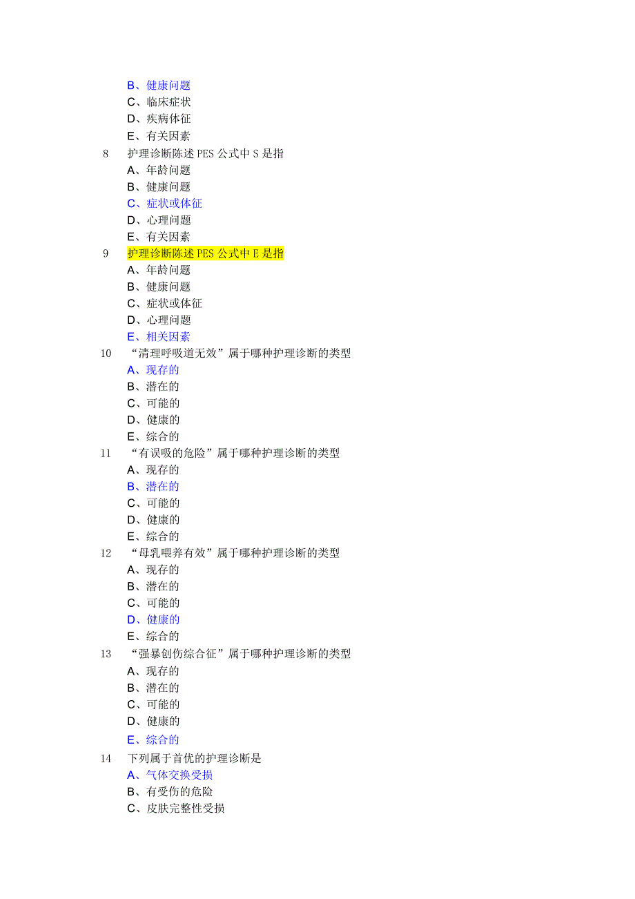 护理专科综合实践环节题库建设.doc_第2页