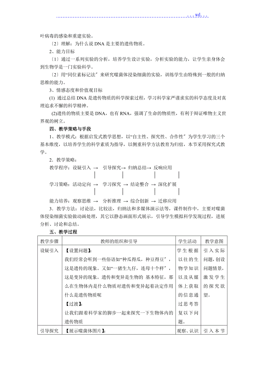 核酸是遗传物质的证据教学设计_第2页