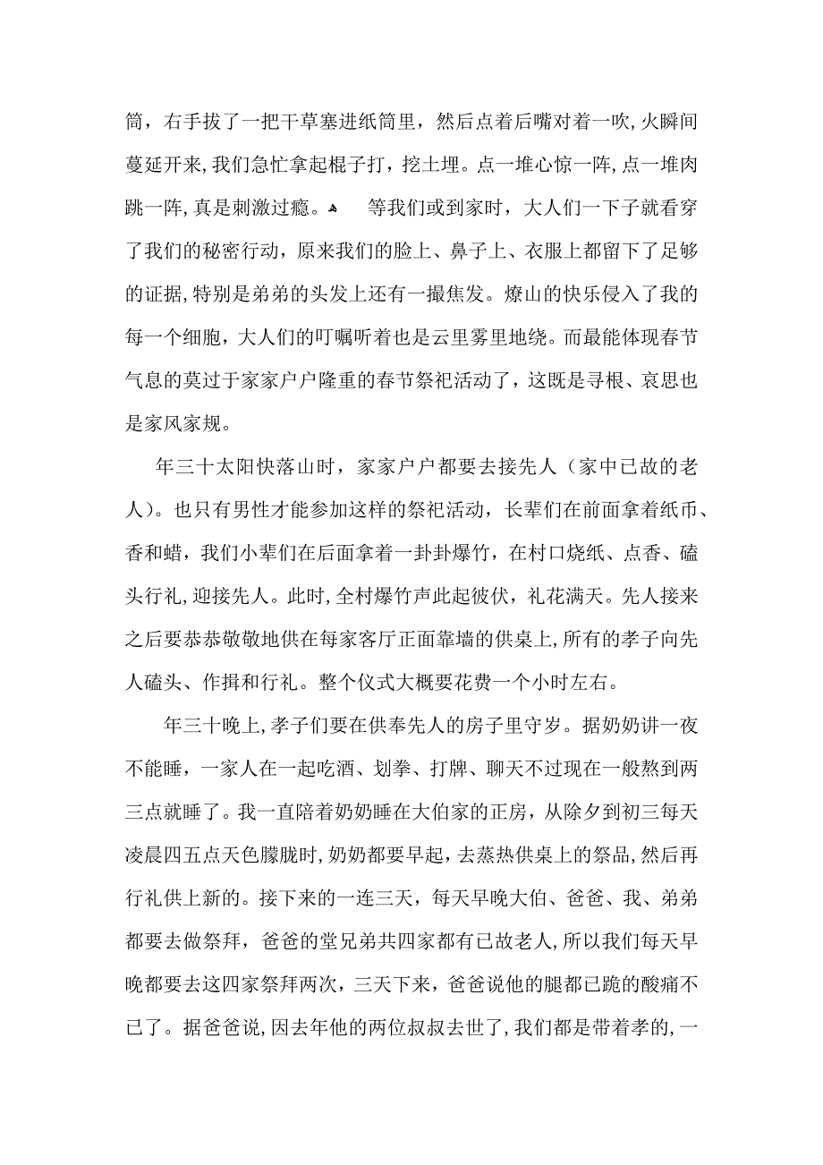 高中春节作文集锦七篇_第4页