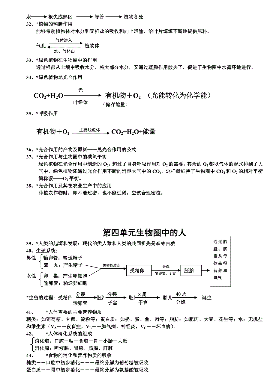 初中生物完整复习材料_第3页