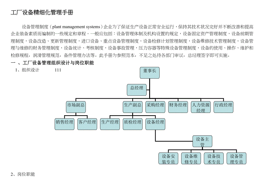 工厂设备精细化管理手册_第1页