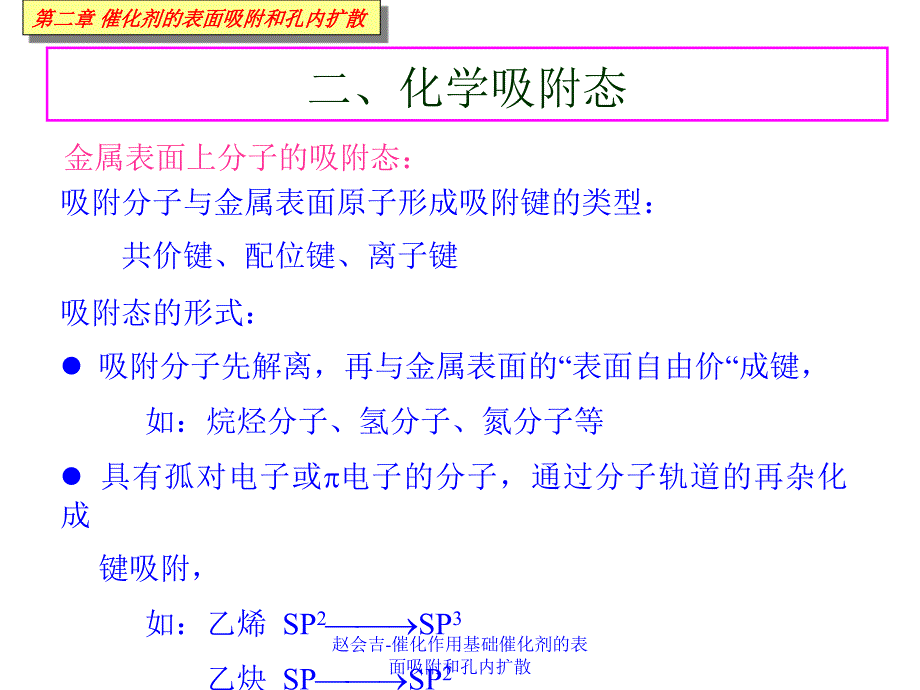 赵会吉催化作用基础催化剂的表面吸附和孔内扩散课件_第2页