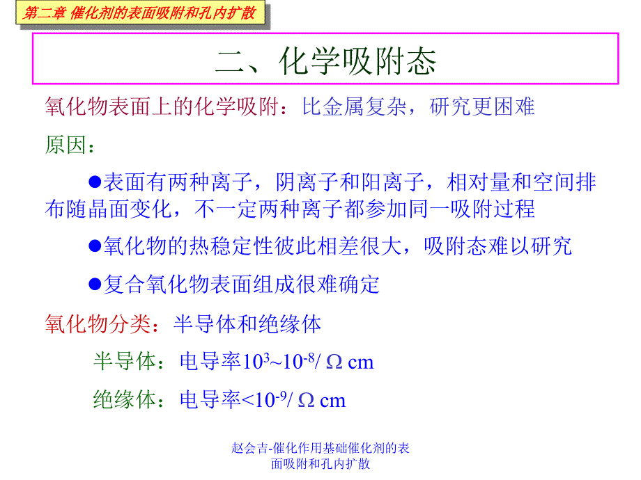 赵会吉催化作用基础催化剂的表面吸附和孔内扩散课件_第4页