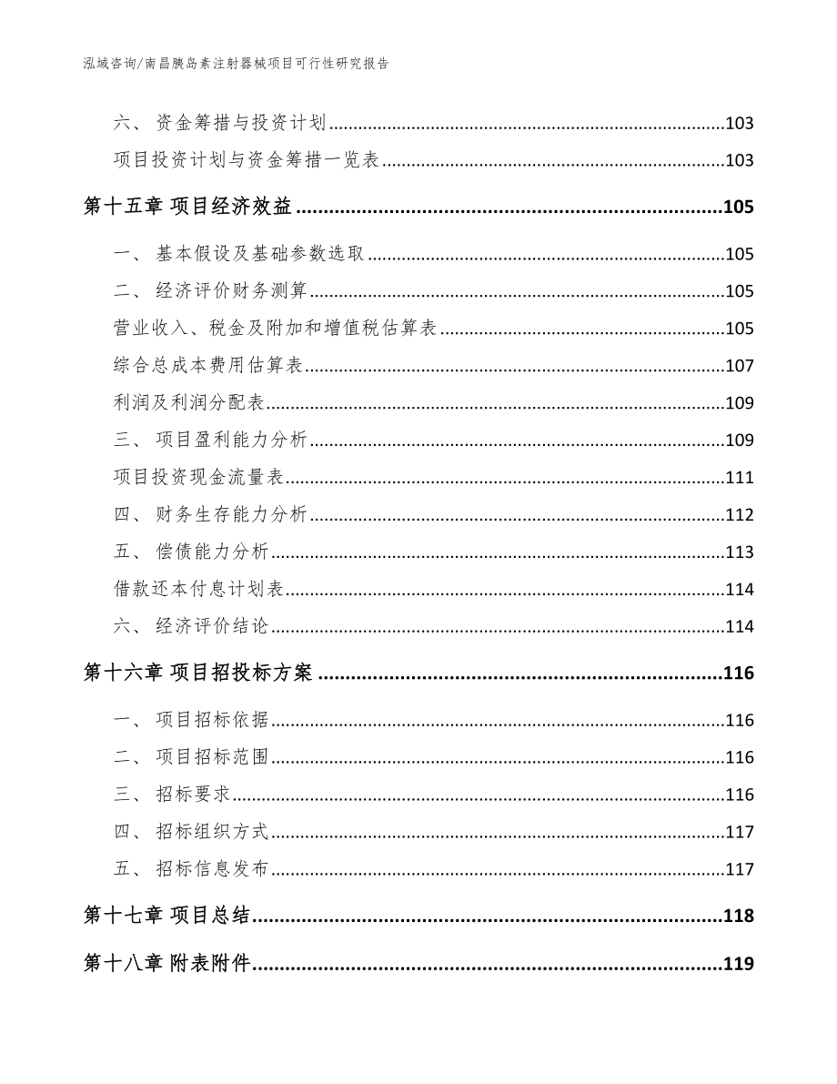 南昌胰岛素注射器械项目可行性研究报告（范文模板）_第5页