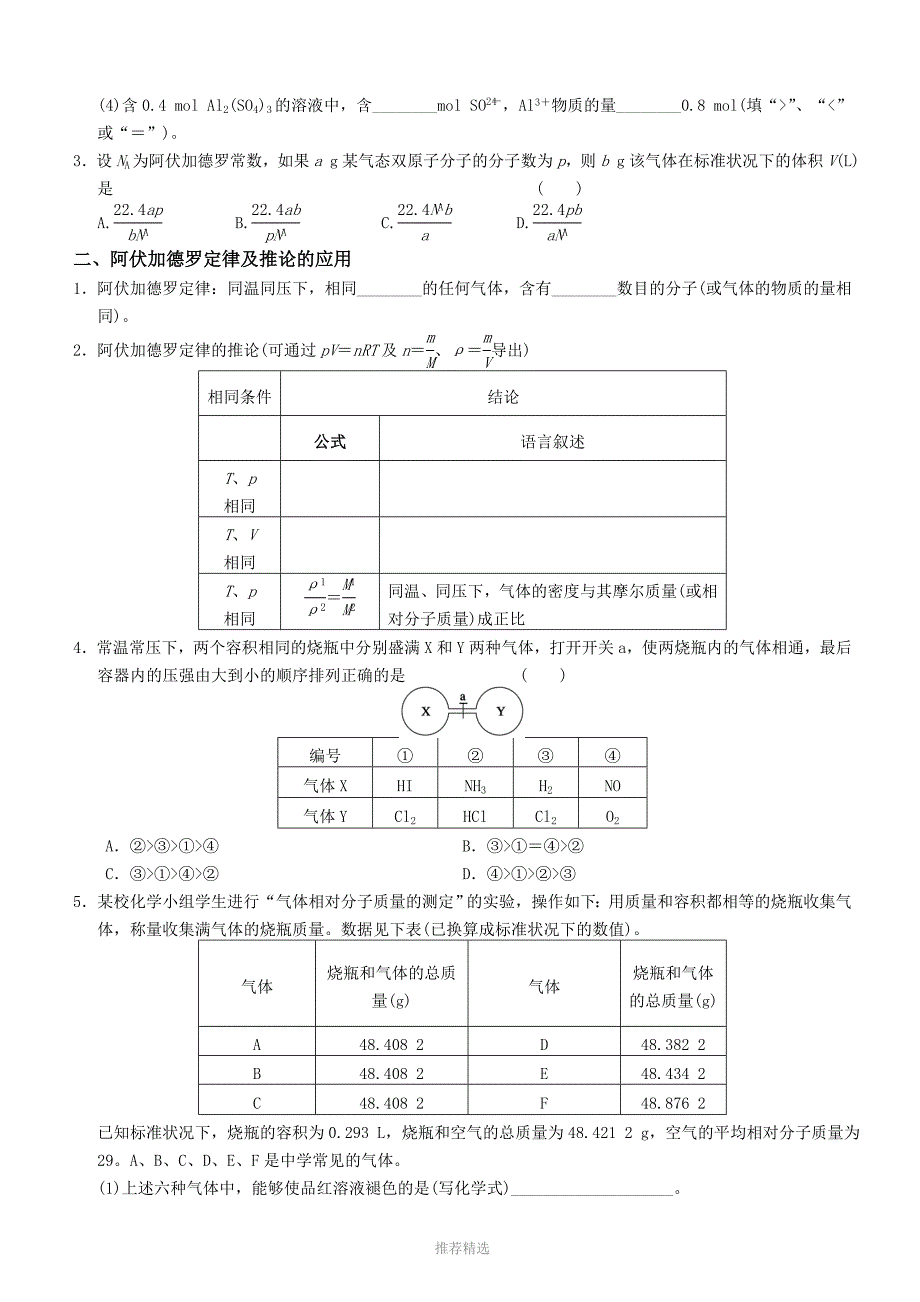 推荐-物质的量、气体摩尔体积_第2页