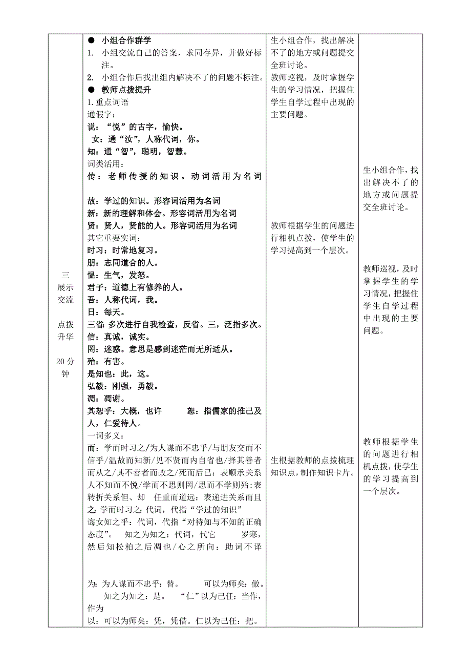 2022年六年级语文上册 第一单元 6《论语》十则阅读导学案 鲁教版五四制_第3页