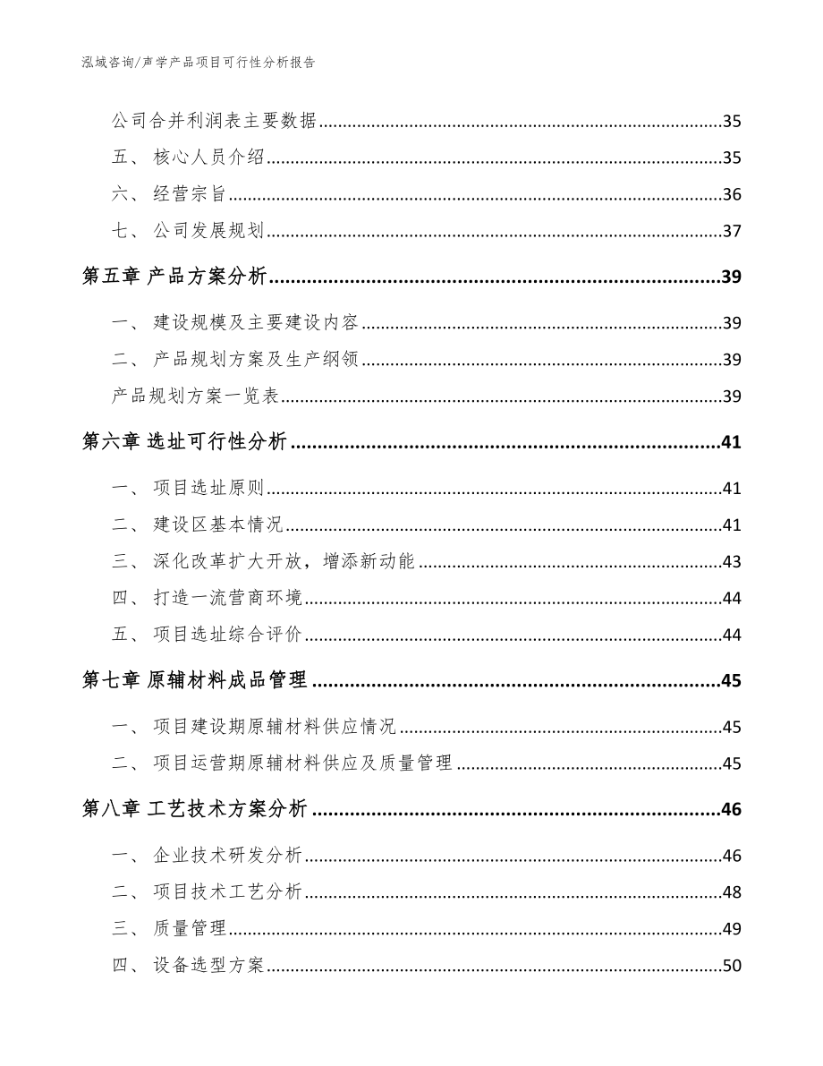 声学产品项目可行性分析报告【参考模板】_第4页