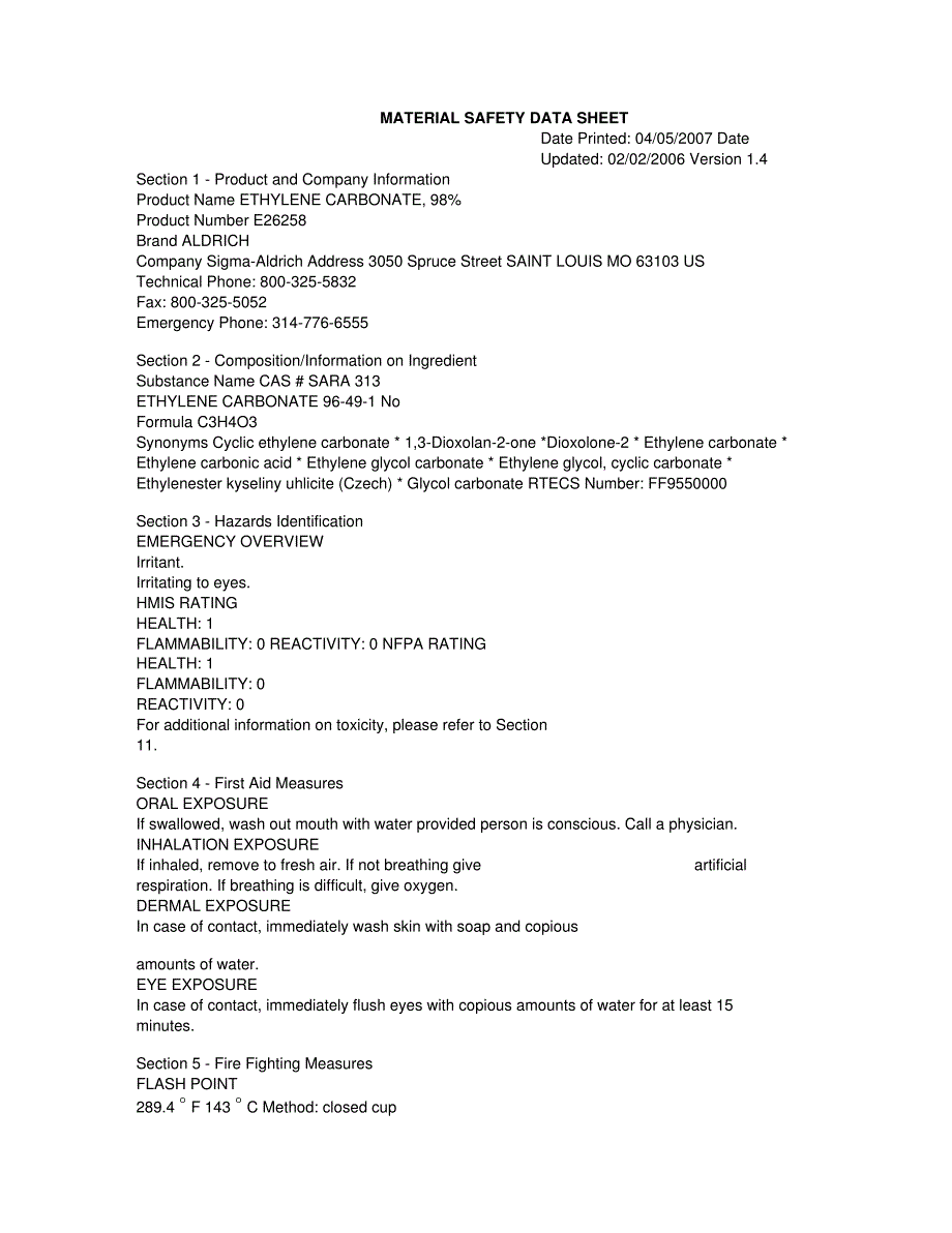 碳酸乙烯酯MSDS29892_第1页