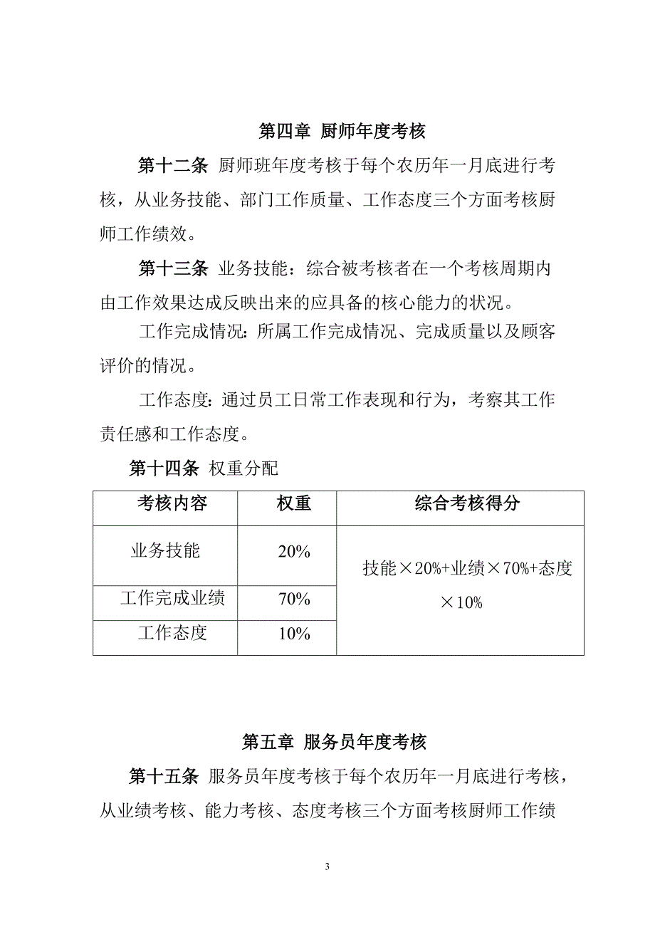 餐厅绩效考核制度.doc_第3页