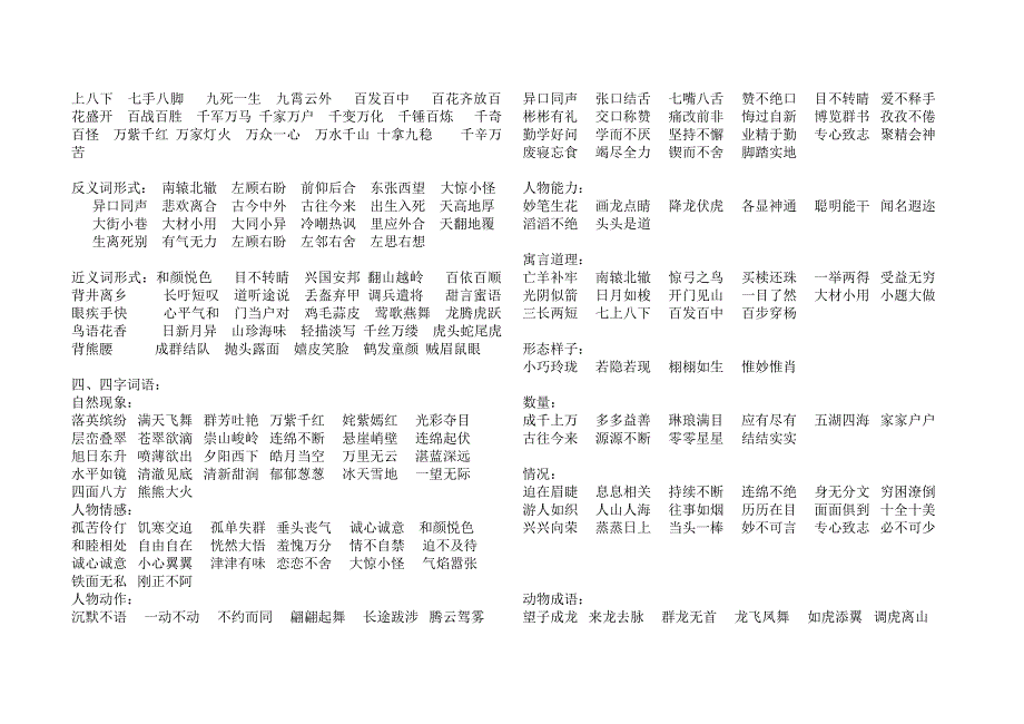 人教版三年级语文下学期期末分类复习_第3页