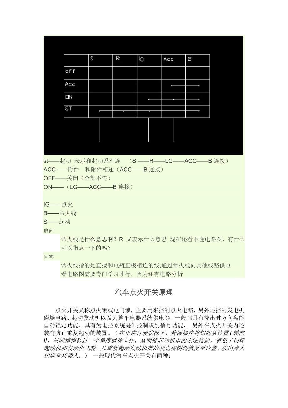 汽车点火开关原理_第1页