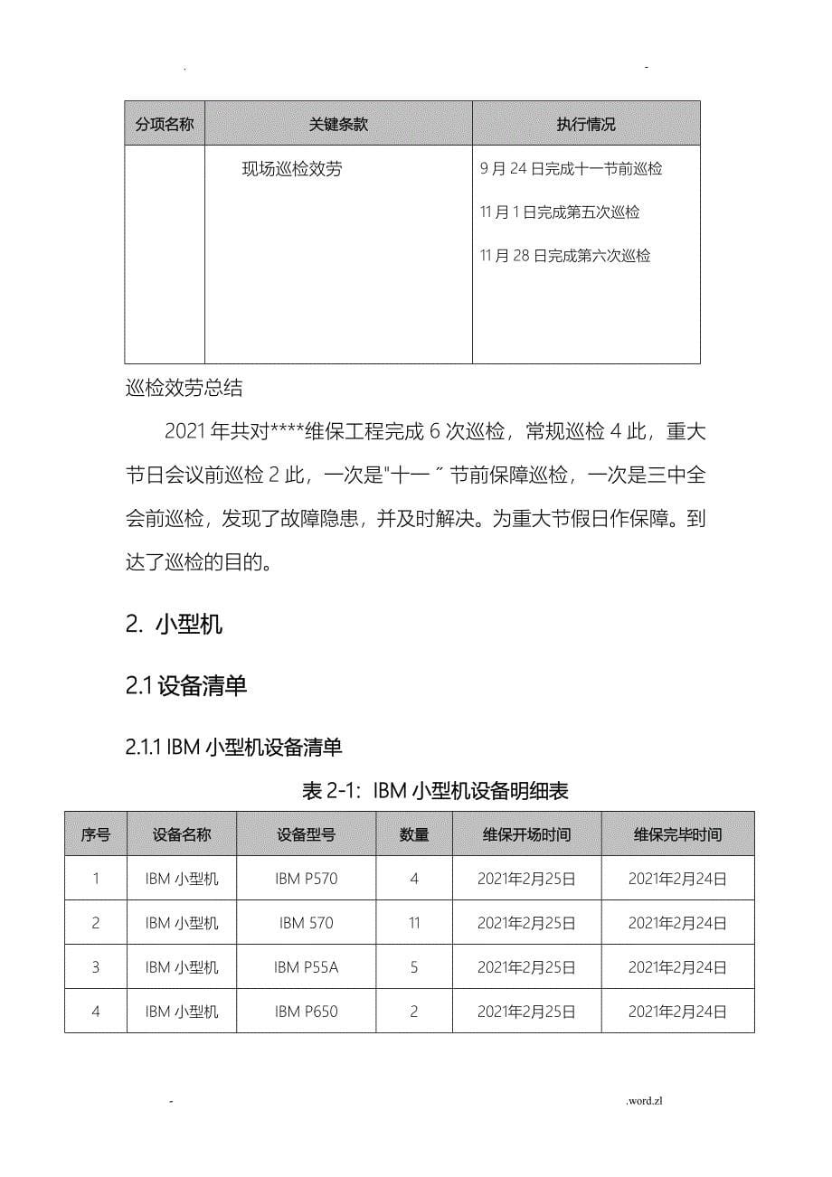 履约报告公司维保服务_第5页