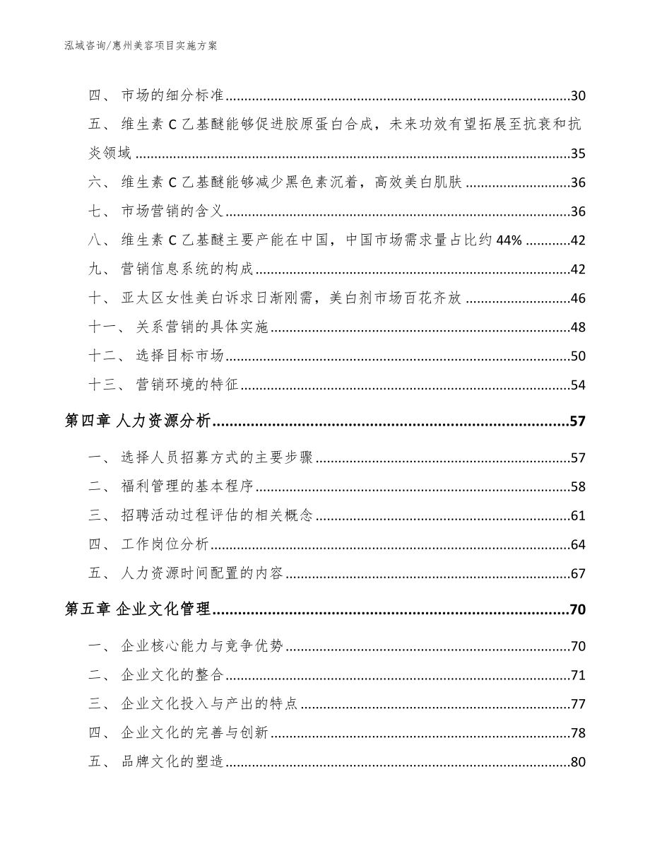 惠州美容项目实施方案_参考模板_第2页