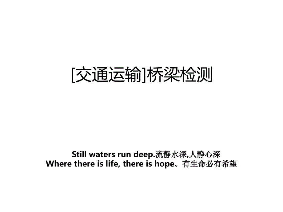 [交通运输]桥梁检测_第1页