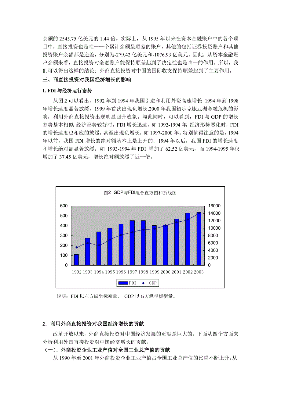 关于外商直接投资对我国经济发展影响的分析_第4页