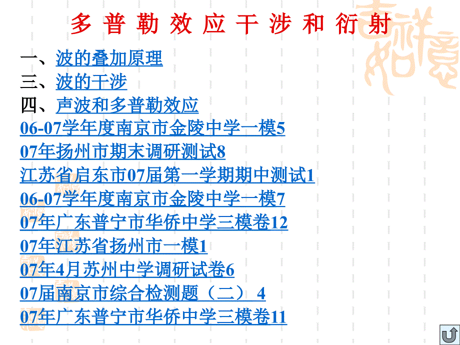 最新多普勒效应干涉和衍射ppt课件_第2页