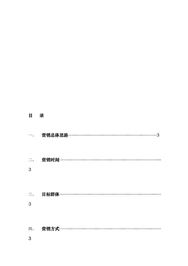 某项目网络整合营销方案