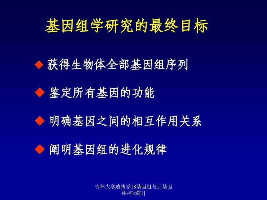 吉林大学遗传学18基因组与后基因组-韩璐[1]课件_第5页