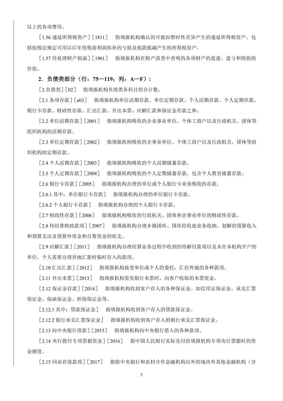 农村合作金融机构业务状况表特色报表填报说明_第5页