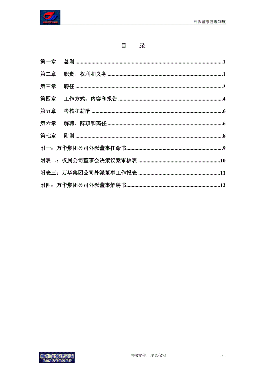 烟台万华外派董事管理制度_第2页