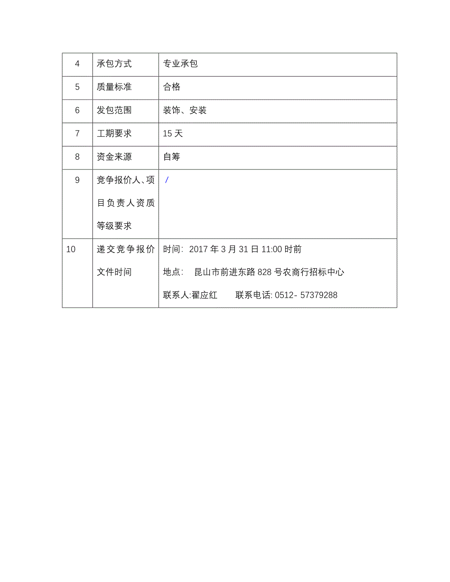 昆山农村商业银行南星渎分理处店招工程招标文件_第4页