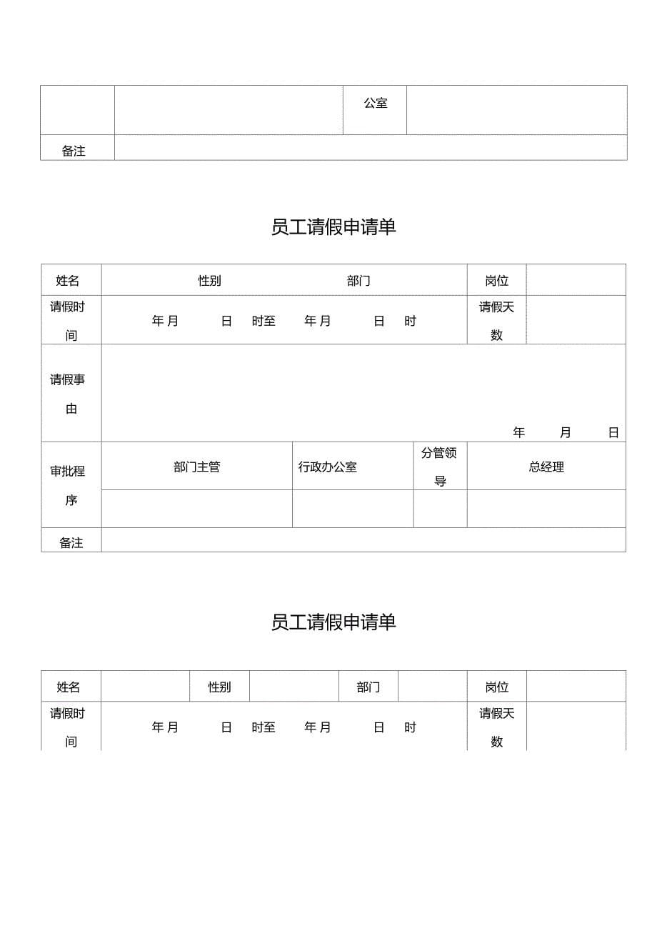 公司企业常用表单范本大全_第5页