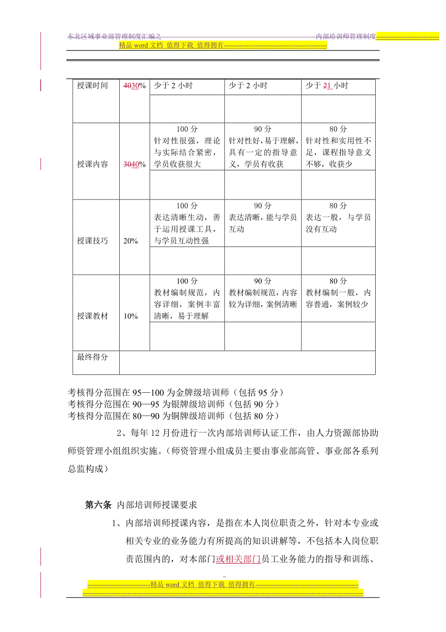 内部培训师管理制度75_第2页