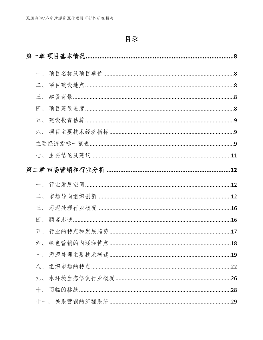 济宁污泥资源化项目可行性研究报告参考模板_第2页