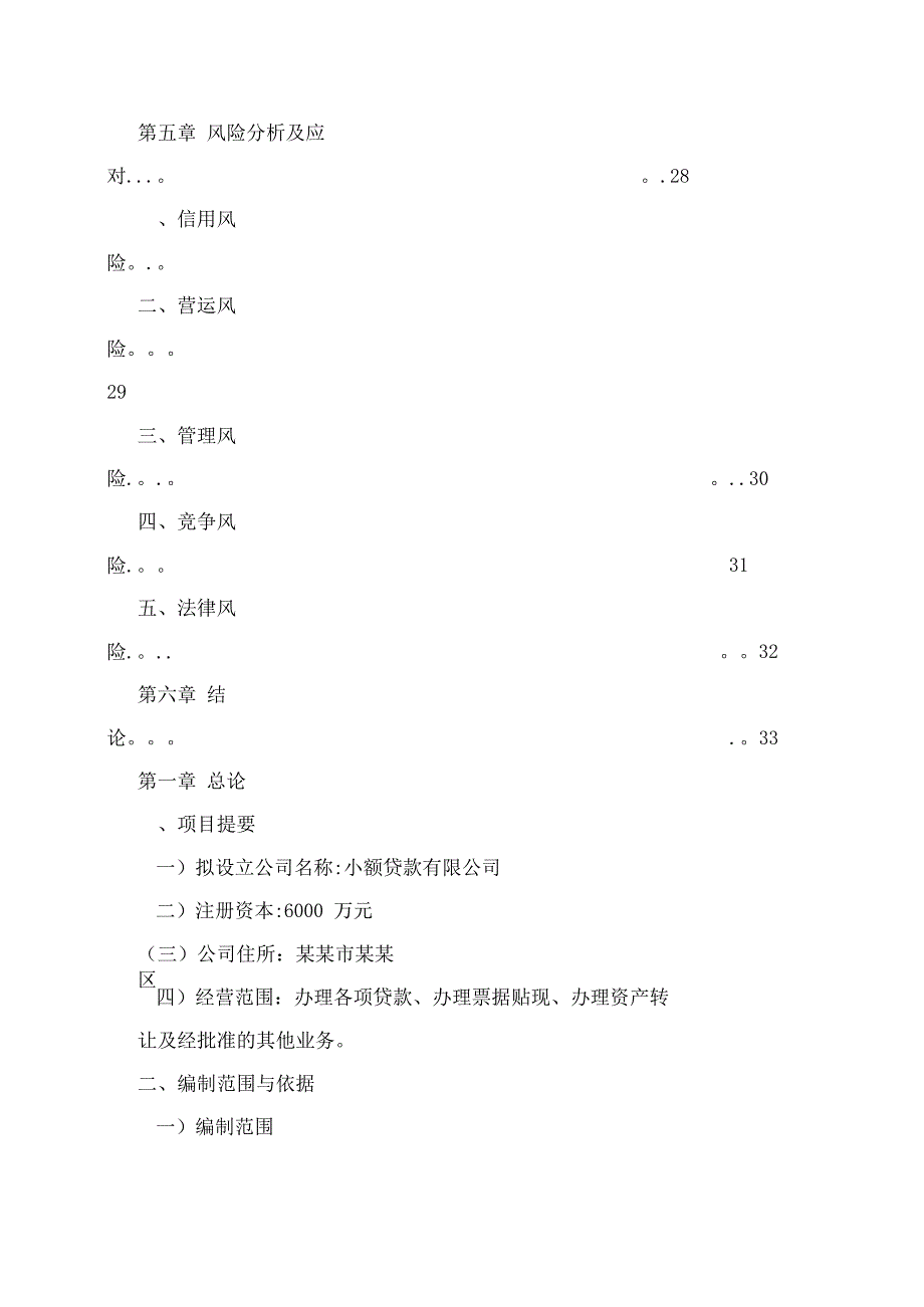 小额贷款公司项目计划书_第3页