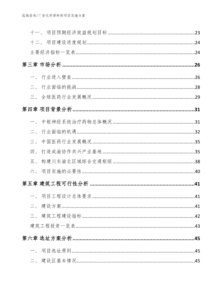 广安化学原料药项目实施方案（范文参考）_第3页