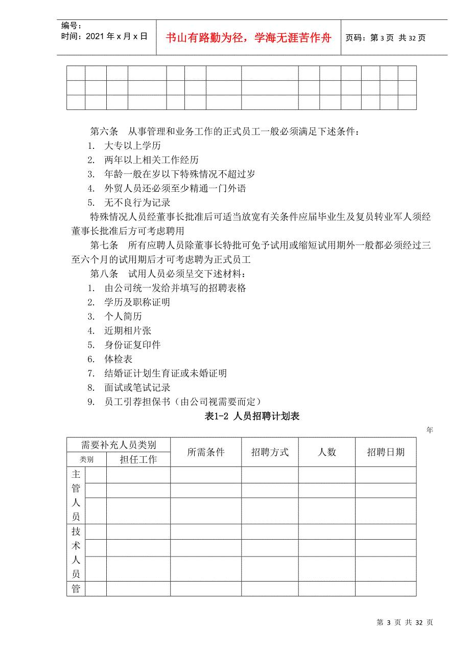 员工招聘管理制度(DOC31)(1)_第3页