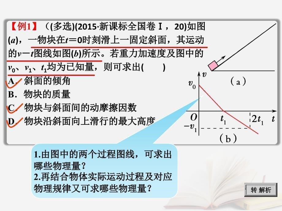 2018年高考物理一轮总复习 第三章 牛顿运动定律 第3节（课时2）牛顿运动定律综合应用：用&amp;ldquo;图象思维法&amp;rdquo;巧解动力学问题课件 鲁科版_第5页