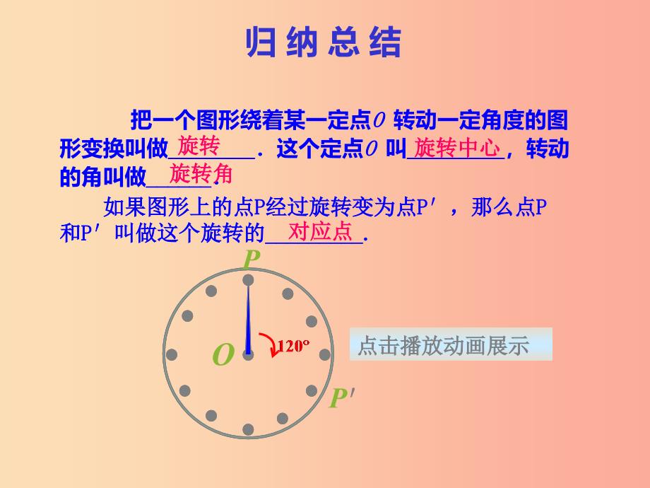 九年级数学上册第二十三章旋转23.1图形的旋转第1课时旋转的概念及性质课件 新人教版.ppt_第4页