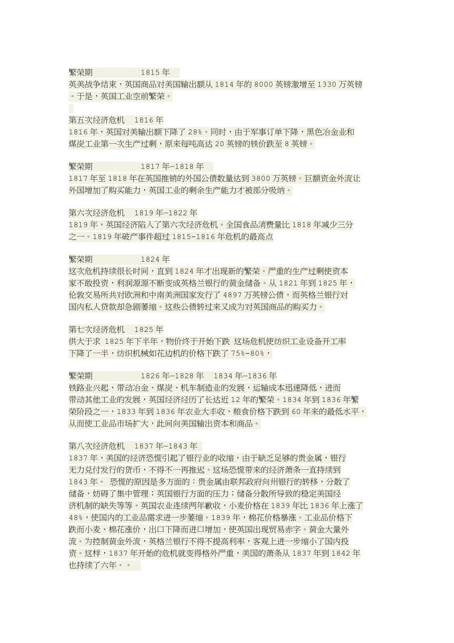 三百年间世界经济危机循环周期规律.doc_第2页