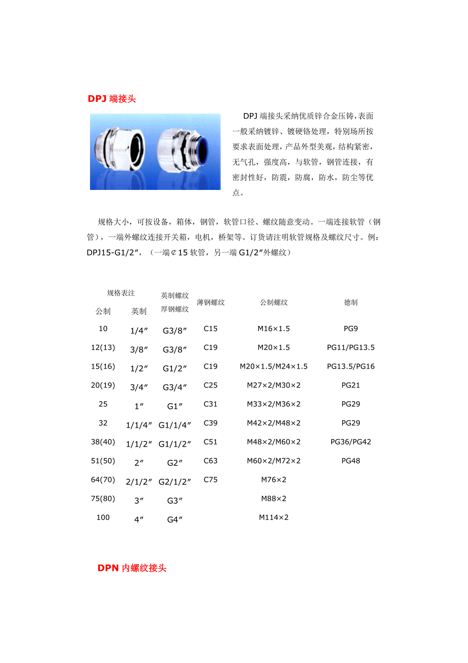 接头系列产品介绍_第1页