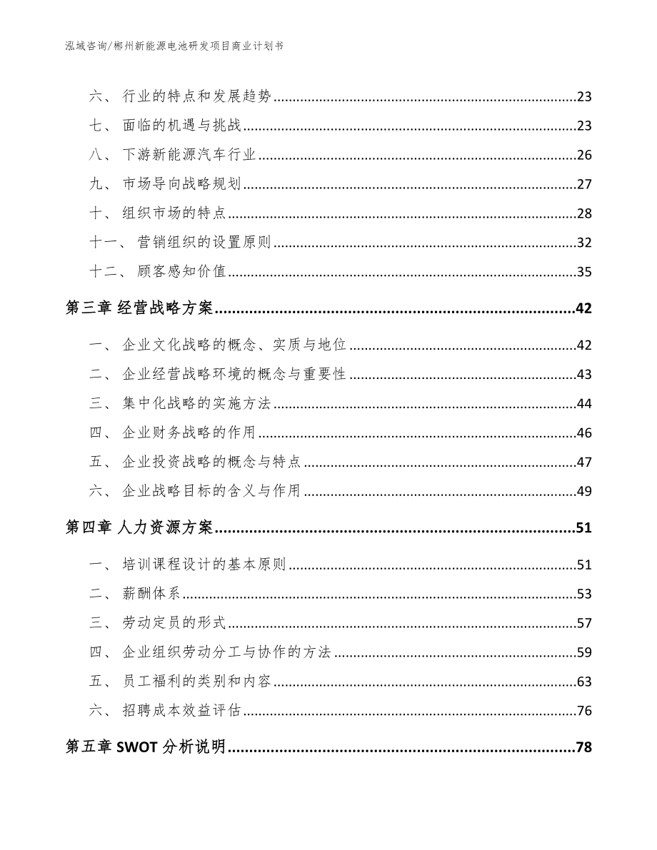郴州新能源电池研发项目商业计划书【模板】_第4页