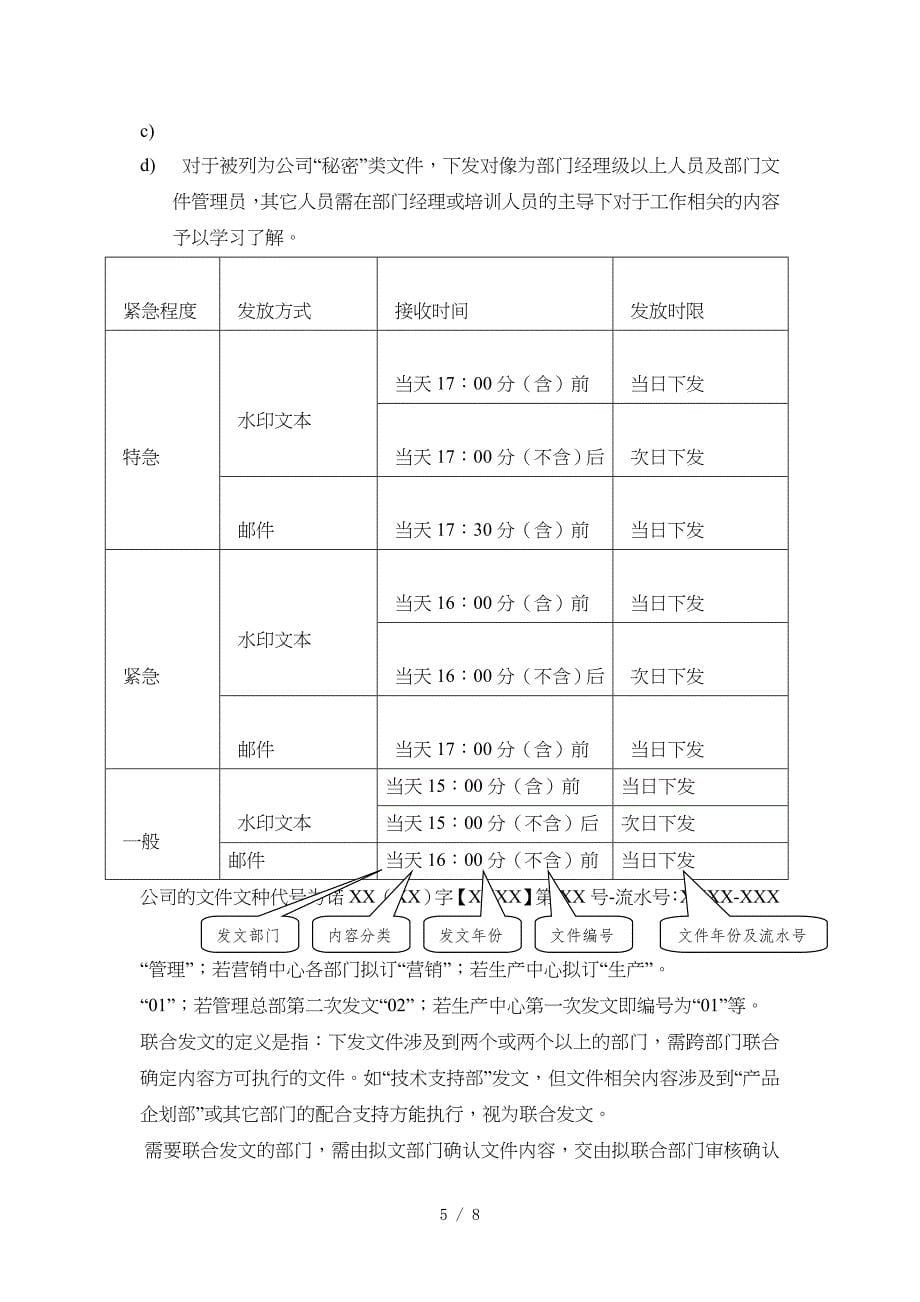 公司行文管理规定参考_第5页