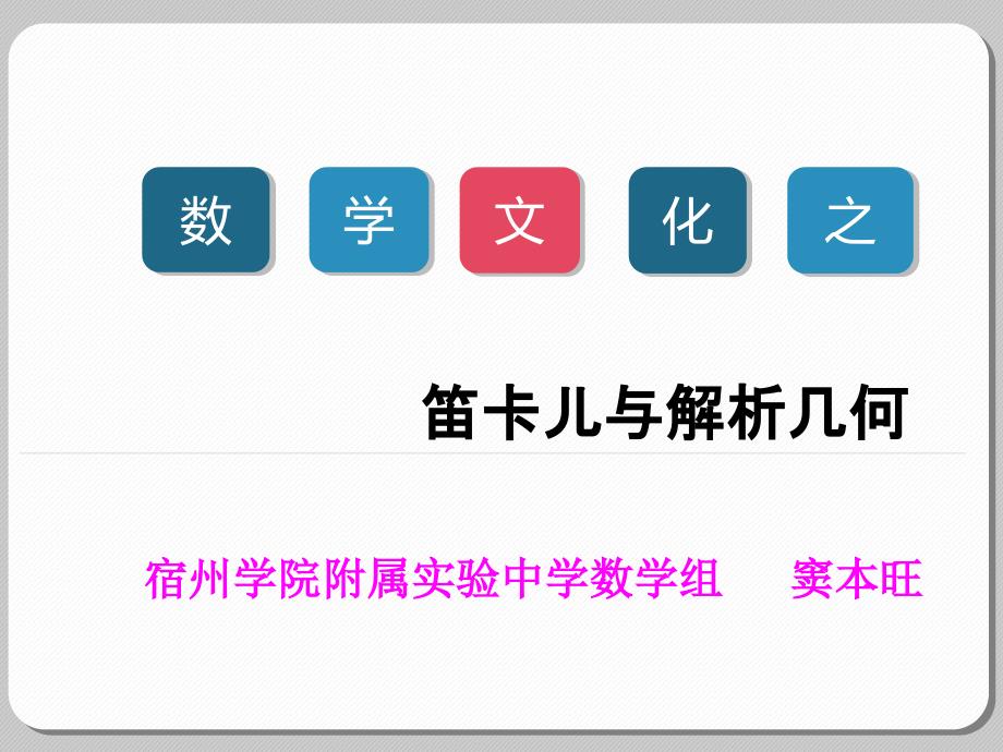 阅读材料笛卡尔与解析几何课件_第1页