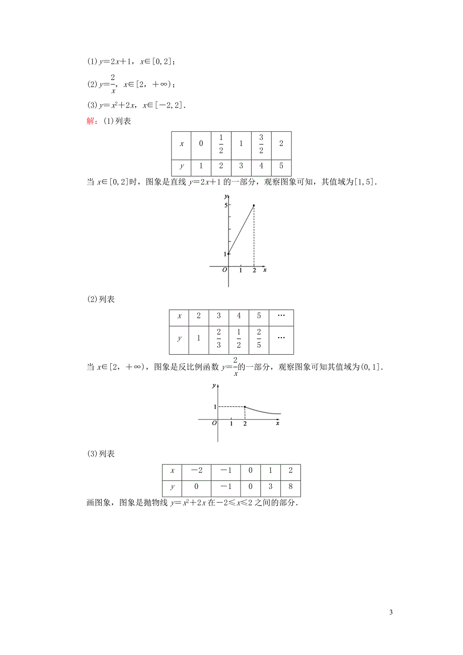 2020年高中数学 第二章 函数 2.1.2 函数的表示方法练习 新人教B版必修1_第3页